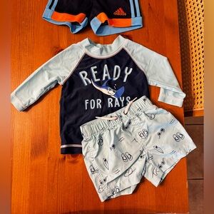 2 two piece sets. Swim- sporty